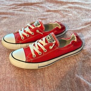 Converse Red Low-Top Sneakers